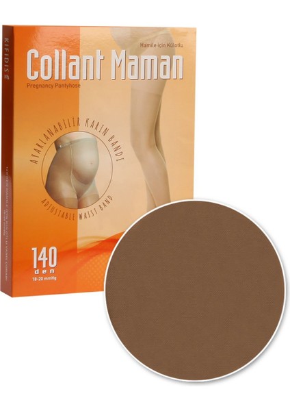 140 Den. 18-20 Mmhg Hamile Külotlu Çorabı - Ten - 3