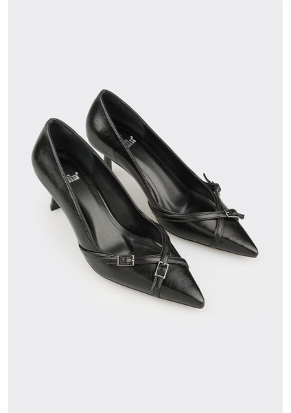 Siyah Kadın Orta Topuk Ayakkabı fiyatları