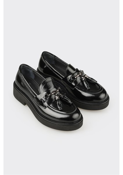 Siyah Deri Kadın Günlük Ayakkabı fiyatları