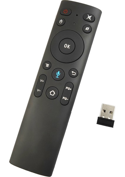 Q5+ Air Mouse Bluetooth Sesli Uzaktan Kumanda Akıllı Tv Android Kutusu Kablosuz 2.4g (Yurt Dışından)