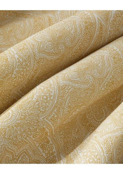 Bohemian Kolay Ütülenir Tek Kişilik Nevresim Takımı 160X220 cm Hardal indirimleri