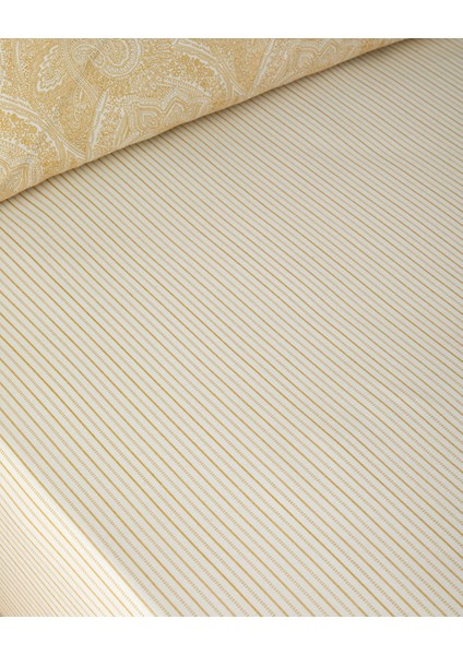 Bohemian Kolay Ütülenir Tek Kişilik Nevresim Takımı 160X220 cm Hardal