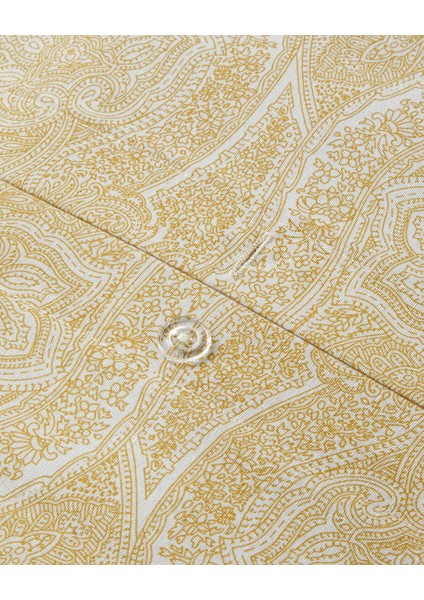 Bohemian Kolay Ütülenir Tek Kişilik Nevresim Takımı 160X220 cm Hardal