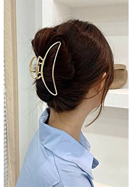 11,5 cm Büyük Metal Mandal Toka Kadınlar için Altın Renk Modern Tasarım modelleri