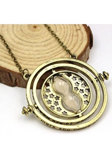 Harry Potter Time Turner Kolye 52 cm Zincir Uzunluğu Zaman Yolculuğu Temalı Aksesuar indirimleri