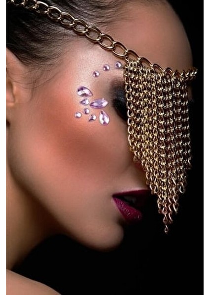 Yüz Süsü CZT 06-01 Kaliteli Materyal ile Şık ve Modern Aksesuar