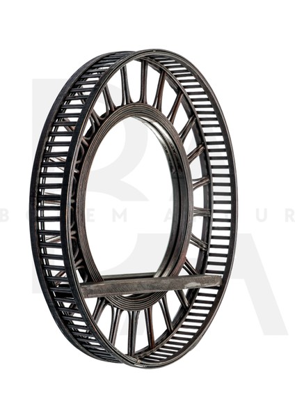 Yuvarlak Siyah Raflı Bambu Ayna fiyatları