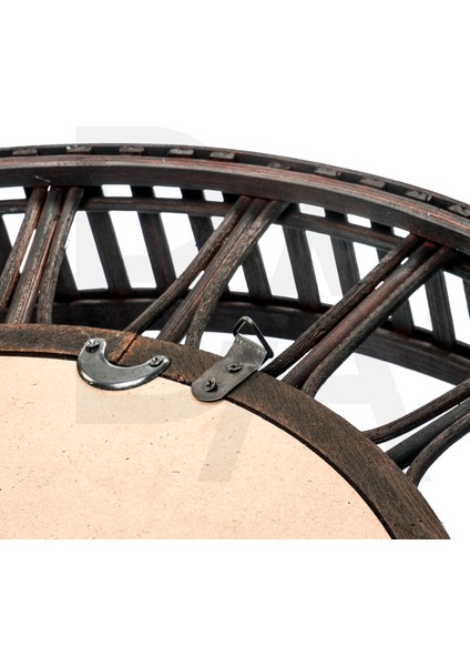 Yuvarlak Siyah Raflı Bambu Ayna fırsatları