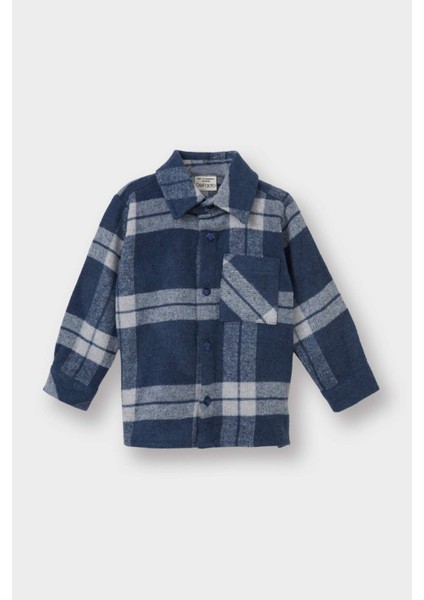 Erkek Bebek Kareli Flanel Uzun Kollu Gömlek F5126A525AU