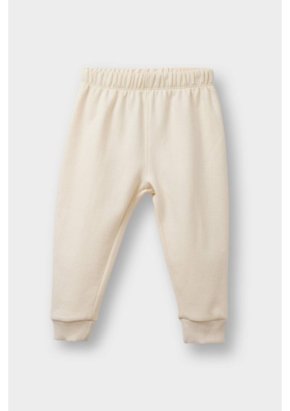 Kız Bebek 2'li Takım İçi Yumuşak Tüylü Baskılı Sweatshirt Eşofman Altı F0559A525WN fiyatları