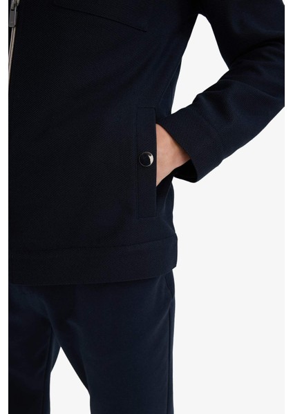 Slim Fit Dar Kesim Astarlı Fermuarlı Cepli Mevsimlik Baharlık Mont D7533AX25AU indirimleri