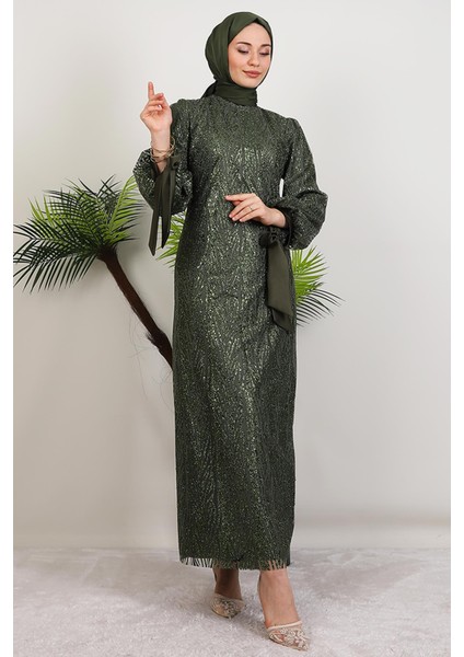 Dicle Tesettür Elbise Haki fiyatları