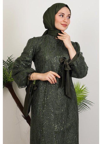 Dicle Tesettür Elbise Haki indirimleri