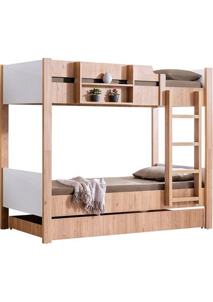 Ranza, Asya Ayrılabilir Yavrulu Ranza, Ceviz - Beyaz + 3 Adet Comfort Yatak fırsatları