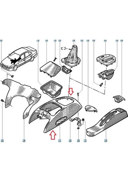 Renault Vıtes Konsol Megane I Classıc