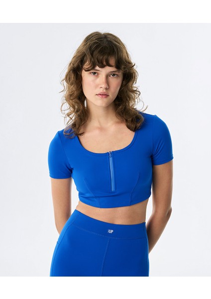 Fermuarlı Cutout Spor Sütyeni TW6250130006BZ7