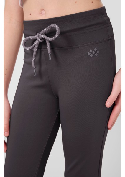 Antrasit Esnek Standart Fit Basic Performans Ispanyol Paça Kız Çocuk Tayt - 75193 modelleri