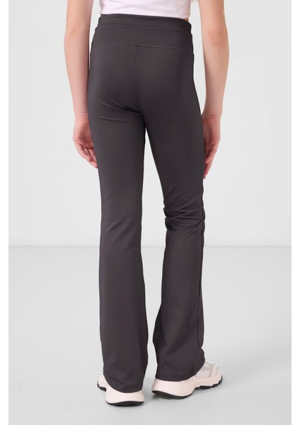 Antrasit Esnek Standart Fit Basic Performans Ispanyol Paça Kız Çocuk Tayt - 75193 indirimleri