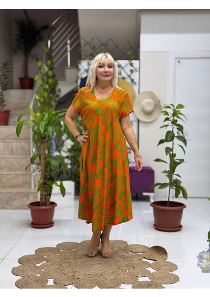 FD17050 Viskon Frida Elbise