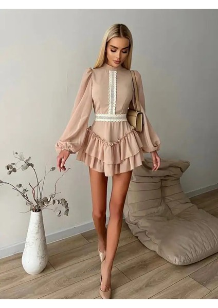 Liliya Güpür Dantel Detaylı Elbise modelleri