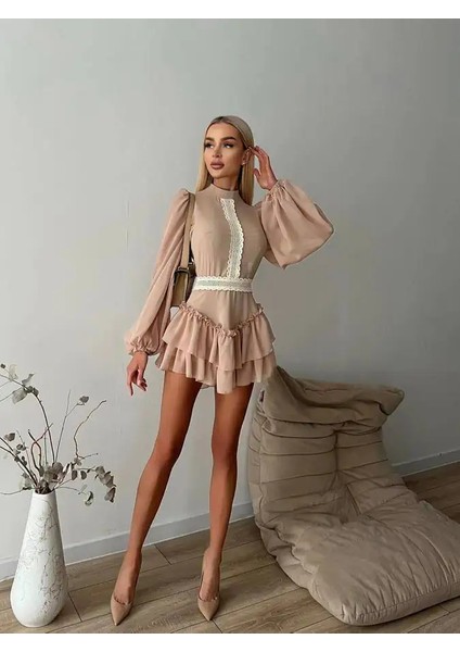 Liliya Güpür Dantel Detaylı Elbise fırsatları