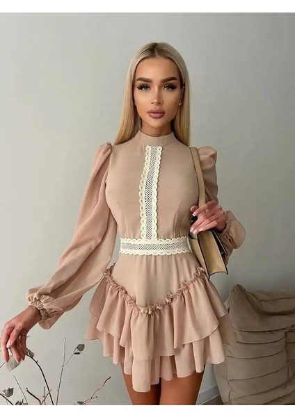 Liliya Güpür Dantel Detaylı Elbise indirimleri