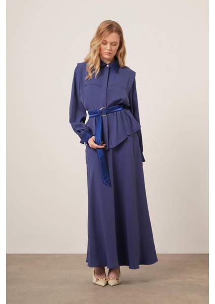 Kadın Piar Etekli Takım Lacivert 31148