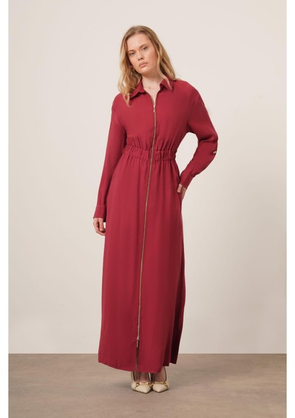 Kadın Modal Elbise Bordo 31033 fiyatları