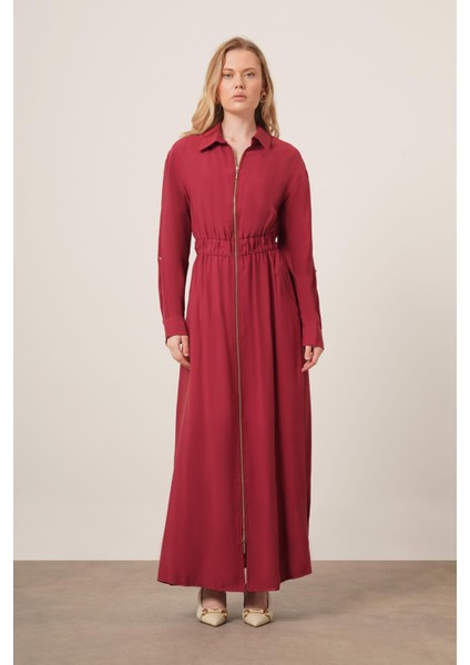 Kadın Modal Elbise Bordo 31033 fırsatları