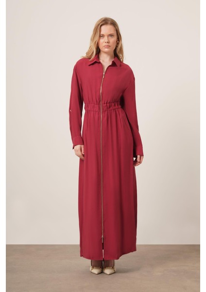 Kadın Modal Elbise Bordo 31033 indirimleri