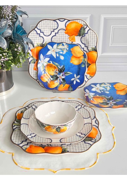 Yemek Takımı Lemons 24 Parça 6 Kişilik fiyatları