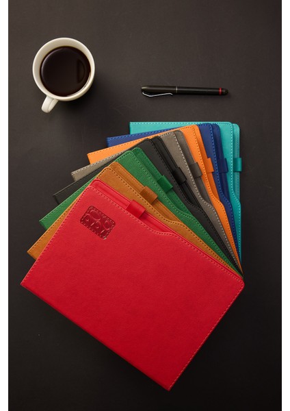 Kişiye Özel Hediyelik Cilt 2026 Düz Sert Kapak Lacivert Deri Ajanda modelleri