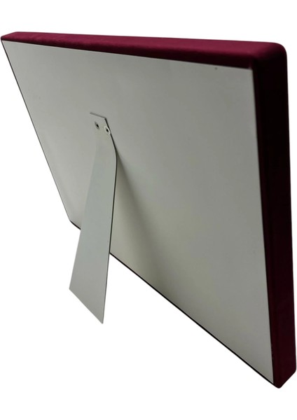 Süet Kumaş Bordo 34-24 cm Ayaklı 18 Pedli Kolye Tabla Stand modelleri