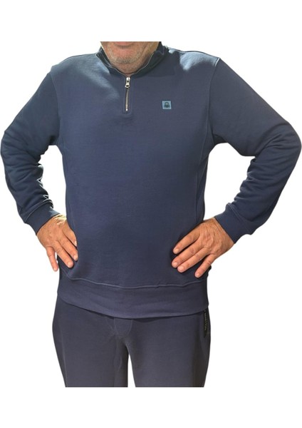 Erkek Lacivert Sweatshirt BNT-M23145-006