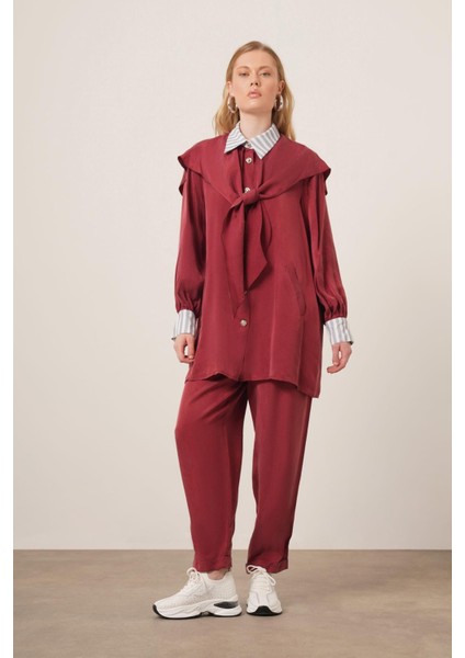 Kadın Tansel Takım Bordo 31104 modelleri