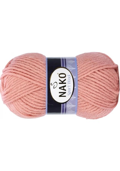 1 Adet Sport Wool Atkı Bere Ceket Yelek Örgü Ipi Yünü No: 2807 Bonsai Çiçeği