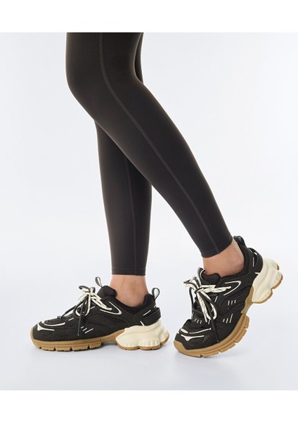 Kontrast Dokulu Çift Bağcıklı Sneaker TW6250062017074