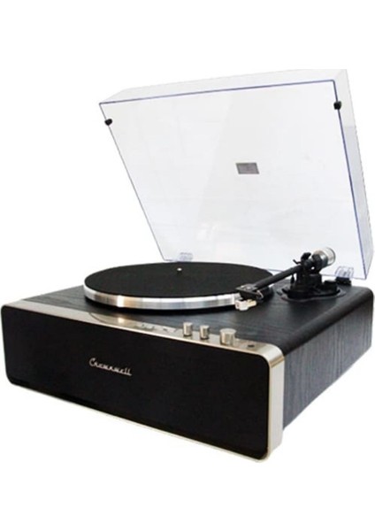 Nostaljik Ahşap Kaplama Pikap 33X45 Plaklar Bass Bluetooth Crownwell Vegas Plus Silver Renk fiyatları
