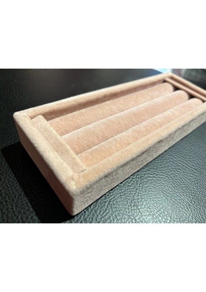 Süet Kumaş Pembe Renk 18 / 7 cm Sosis Yüzük Standı fiyatları