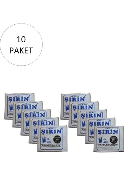 Beyaz Kalın Atlet Poşet Küçük Boy 25X45 cm 1 kg 10 Paket (Takriben 1100 Ad)