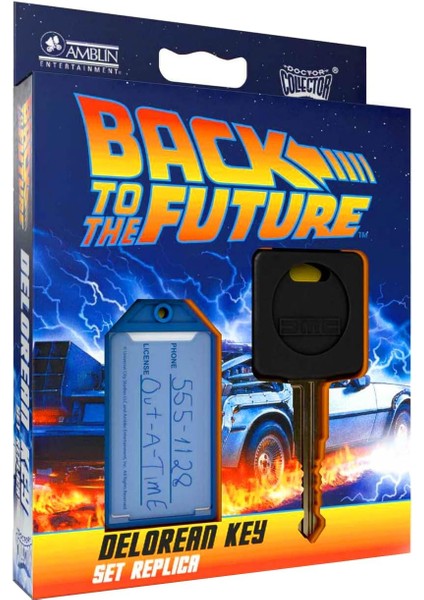 Delorean Anahtar Replica Olarak Doktor Toplayıcı DCBTTF06 Geri
