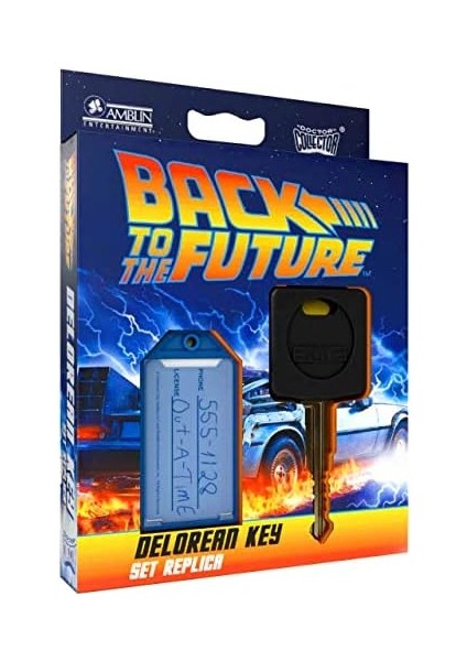 Delorean Anahtar Replica Olarak Doktor Toplayıcı DCBTTF06 Geri fiyatları