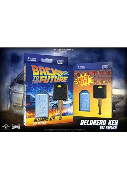Delorean Anahtar Replica Olarak Doktor Toplayıcı DCBTTF06 Geri modelleri