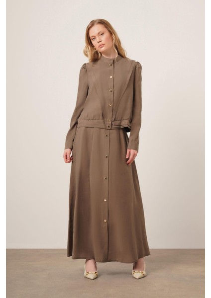 Kadın Modal Etekli Takım Haki 31174