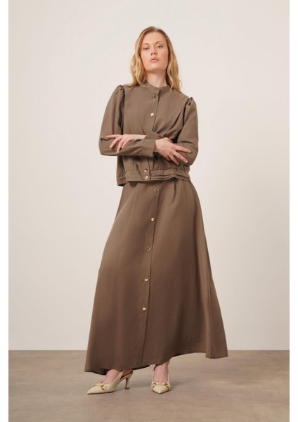 Kadın Modal Etekli Takım Haki 31174 fiyatları