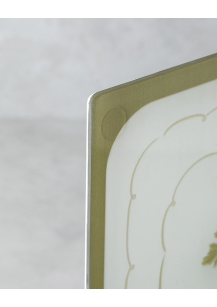 Rosemary Cam Kesme Tahtası 25X35 cm Yeşil-Beyaz modelleri