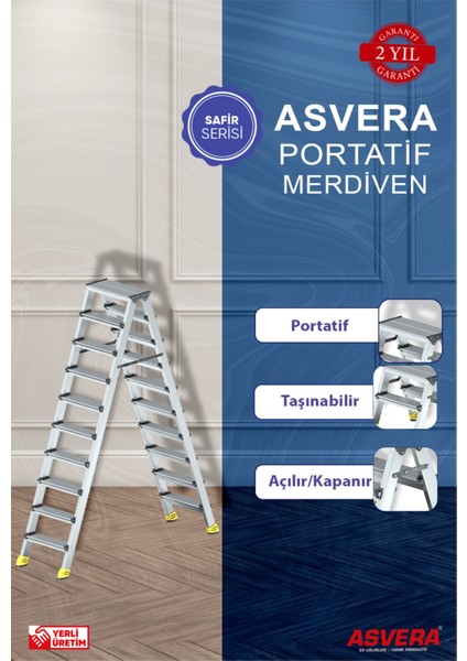 ALÜMİNYUM 10+10 ÇİFT ÇIKIŞLI MERDİVEN fırsatları