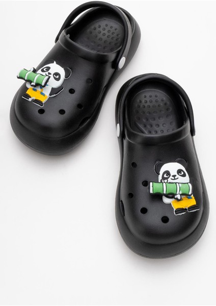 Çocuk Aksesuarlı Sabo Terlik 30-35 Siyah indirimleri