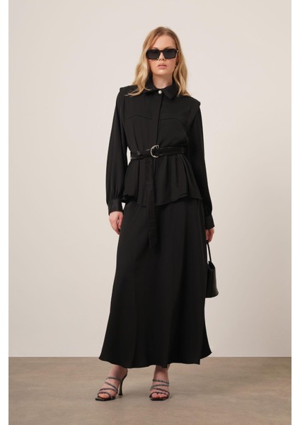 Kadın Piar Etekli Takım Siyah 31148 fiyatları