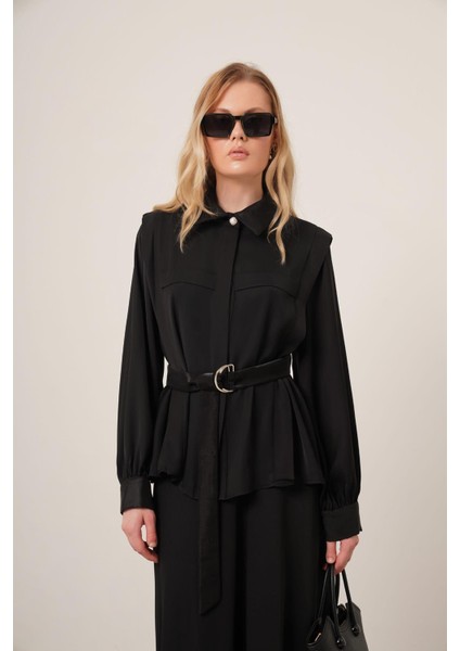 Kadın Piar Etekli Takım Siyah 31148 modelleri